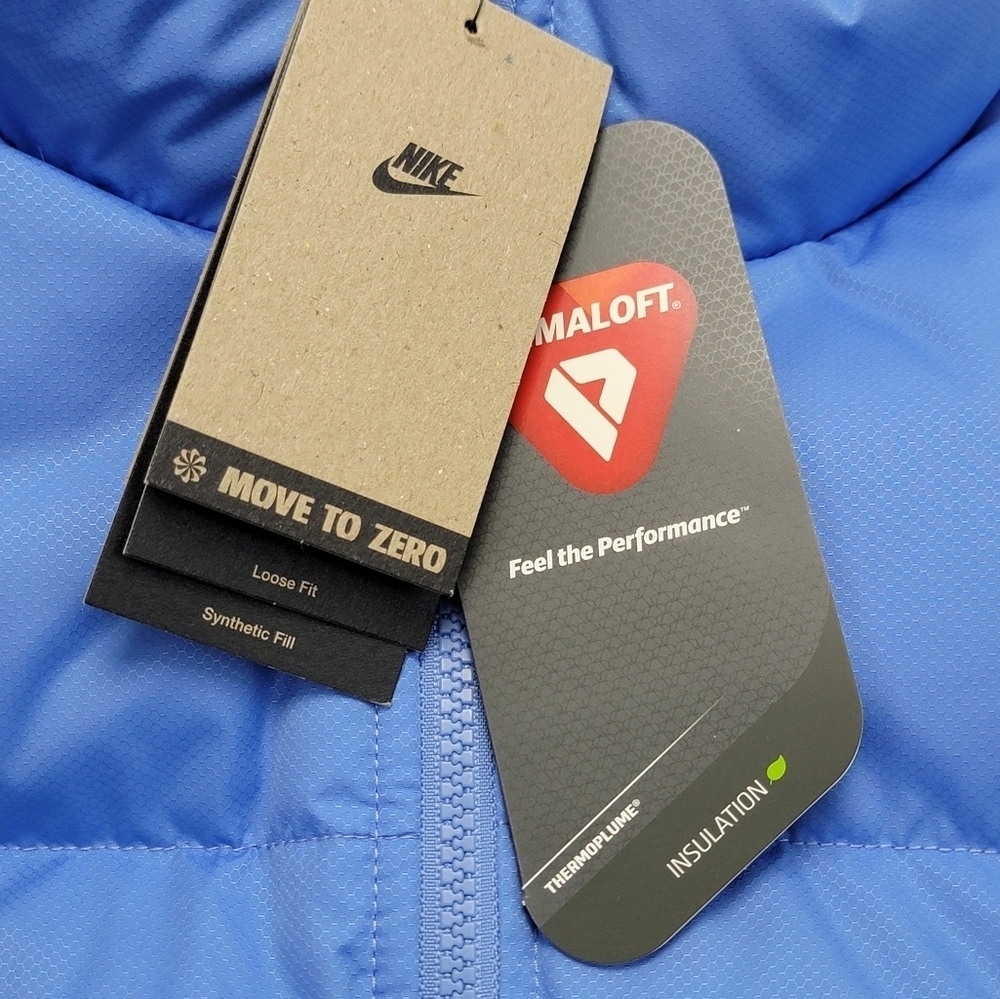 Nike Sportswear Club Puffer Loose Jacket Polar Blue FB7368-450 Mens Size XL New - Picture 8 of 10